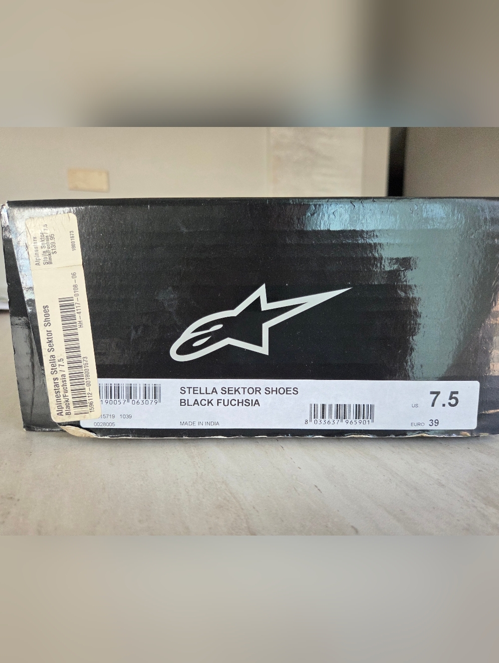 Alpinestars Stella Sektor Shoes - Black & Fuchsia Accents